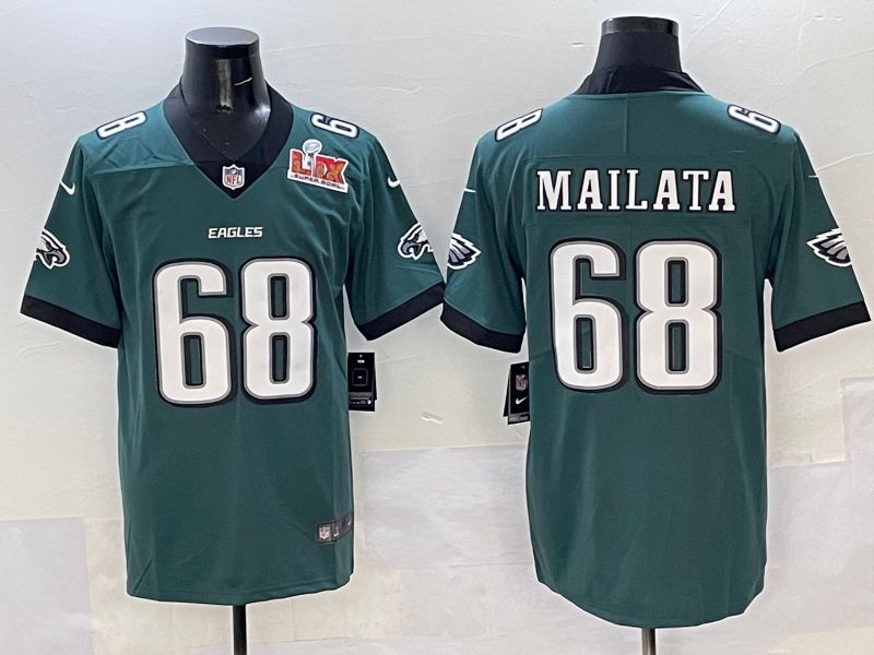Men Philadelphia Eagles #68 Mailata Green New Nike Limited 2025 NFL Jersey style 6->philadelphia eagles->NFL Jersey
